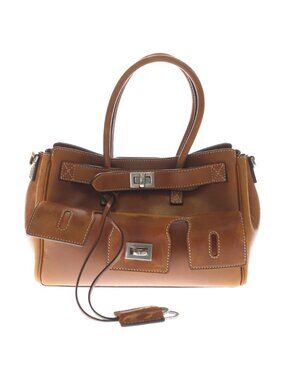 Balenciaga Bel Air Carryall Bag Mini Smooth Leather Brown